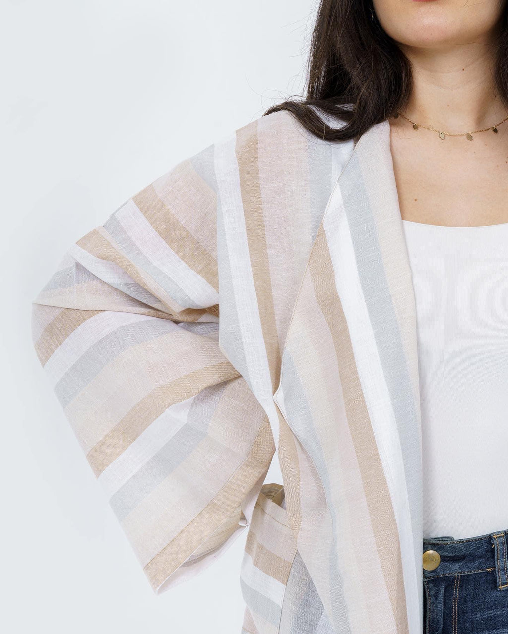 STRIPED CARDIGEN