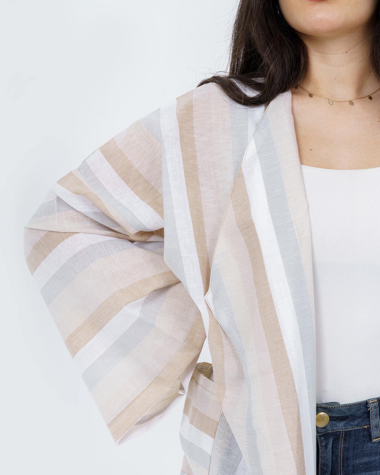 STRIPED CARDIGEN