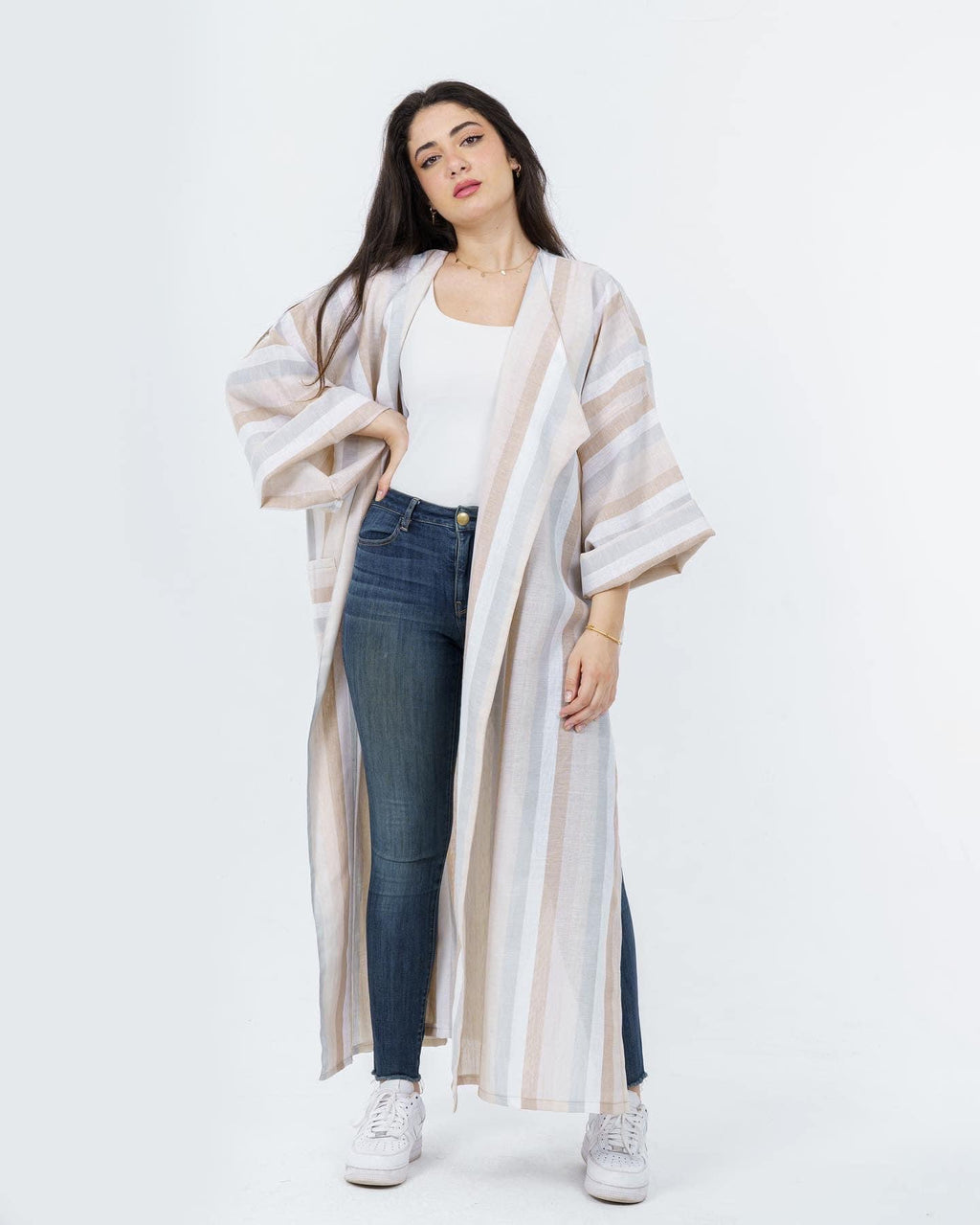 STRIPED CARDIGEN